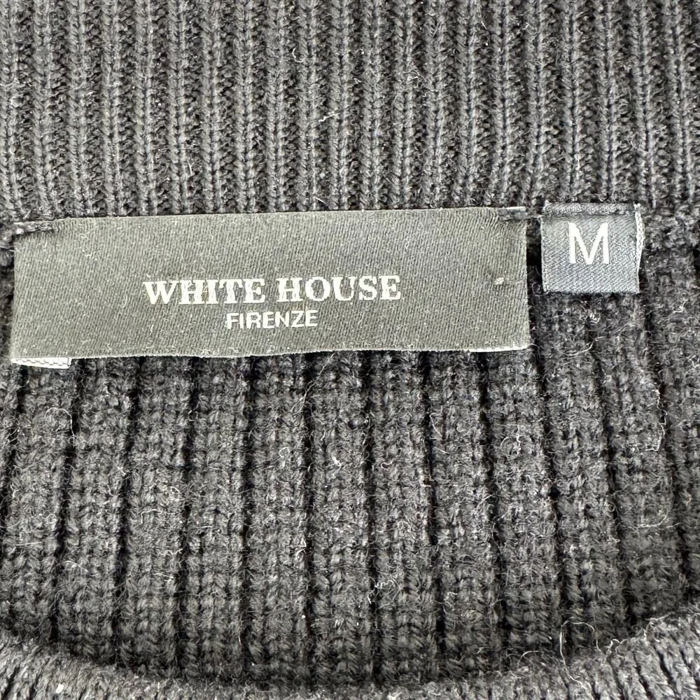 White‎ House Firenze ribbed fisherman sweater  MS156